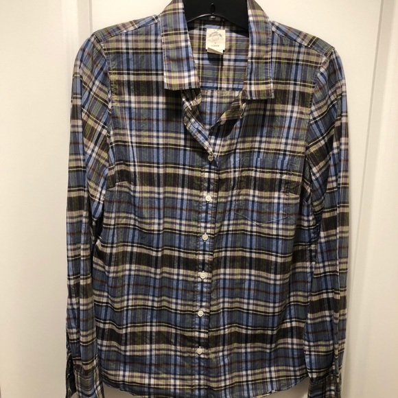 J Crew “ The Perfect Shirt” long sleeved plaid. 6 - Picture 6 of 6